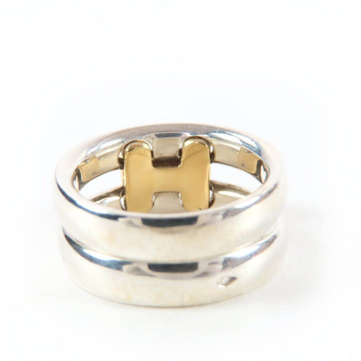 Excellent HERMES Ring Olympe Ring combination Silver 925 Women