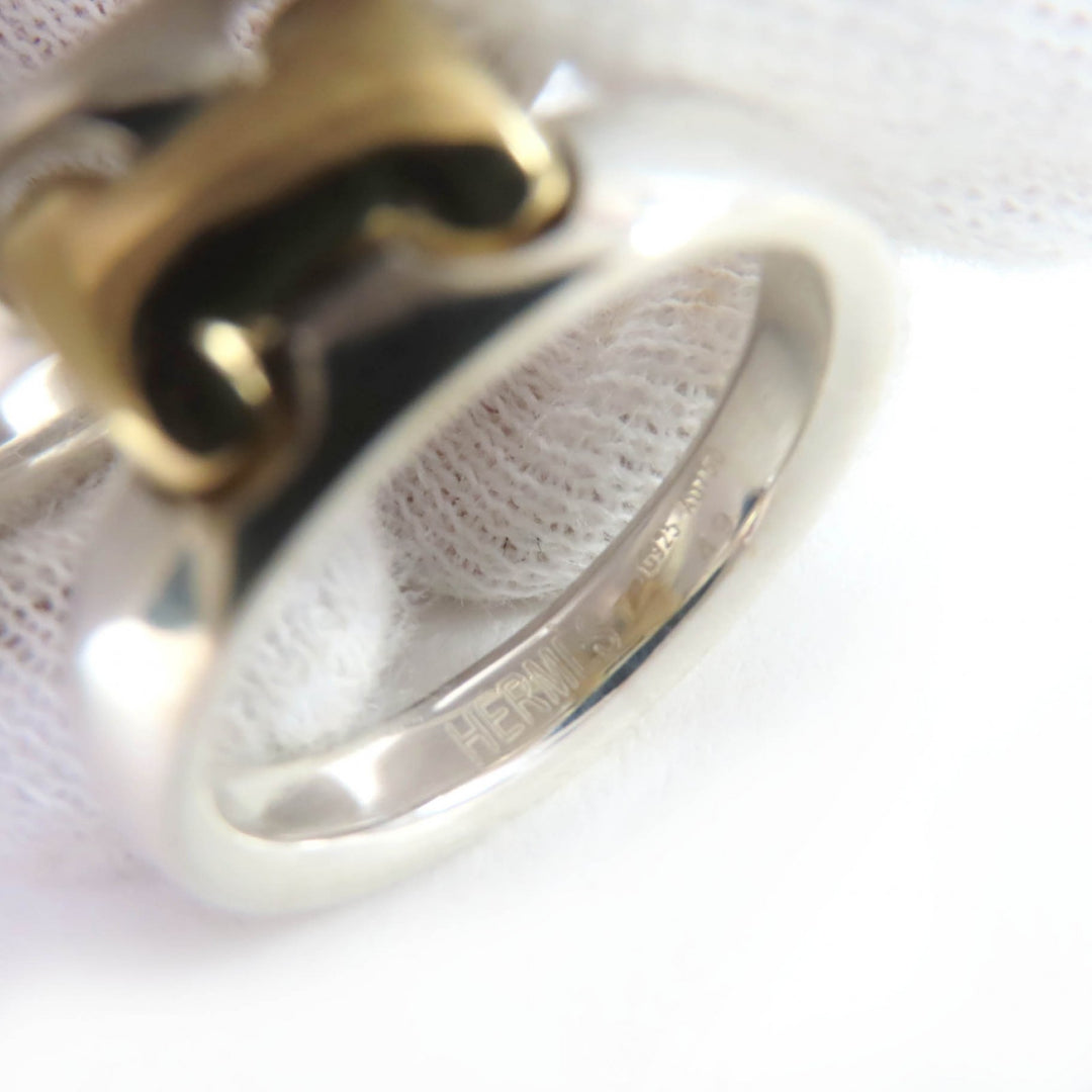 Excellent HERMES Ring Olympe Ring combination Silver 925 Women