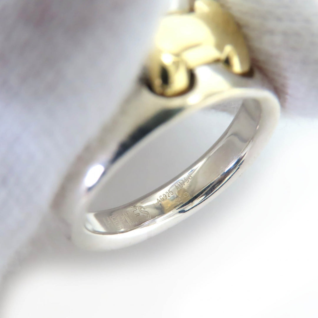 Excellent HERMES Ring Olympe Ring combination Silver 925 Women