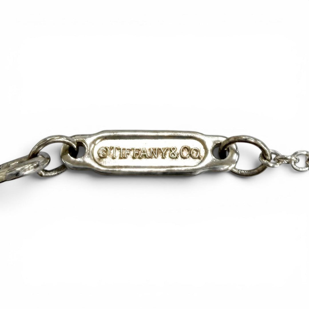 Great TIFFANY&Co. Necklace Smile Pendant Small Silver AG925 Women