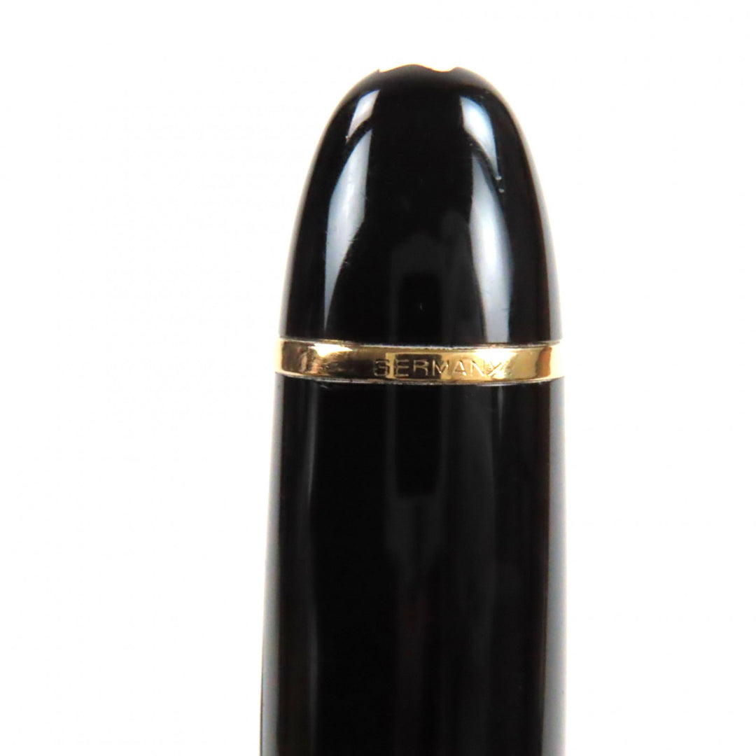 Very Good MONTBLANC fountain pen Meisterstck 149 white star Black gold 14K mens