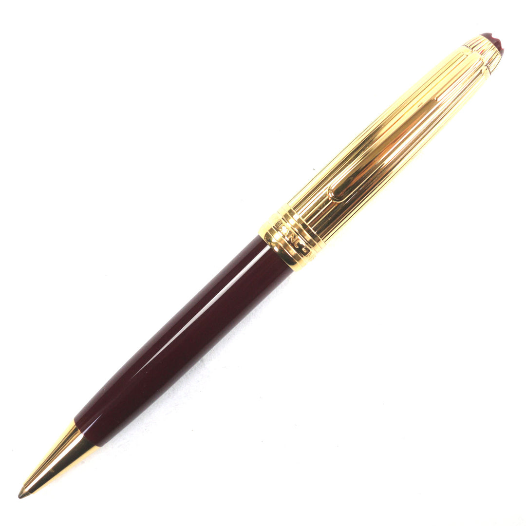 Great MONTBLANC Ballpoint pen Meisterstück Classic Solitaire Due Vermeil 925