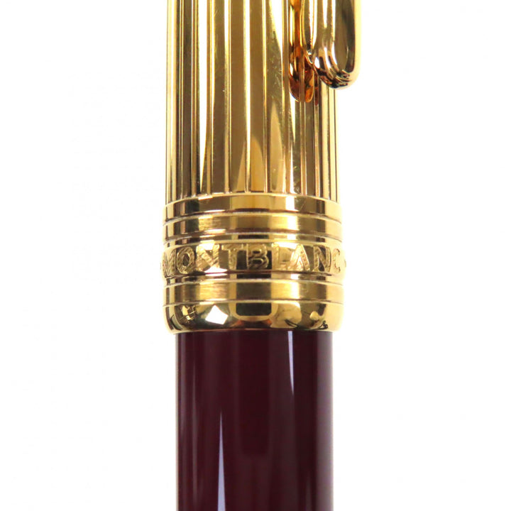 Great MONTBLANC Ballpoint pen Meisterstück Classic Solitaire Due Vermeil 925