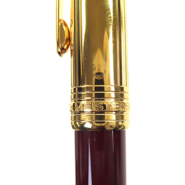 Great MONTBLANC Ballpoint pen Meisterstück Classic Solitaire Due Vermeil 925