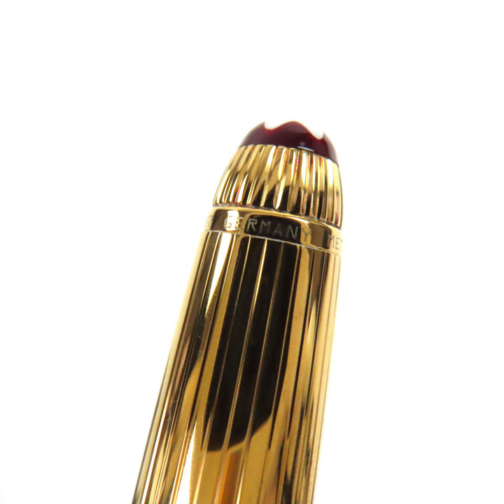 Great MONTBLANC Ballpoint pen Meisterstück Classic Solitaire Due Vermeil 925