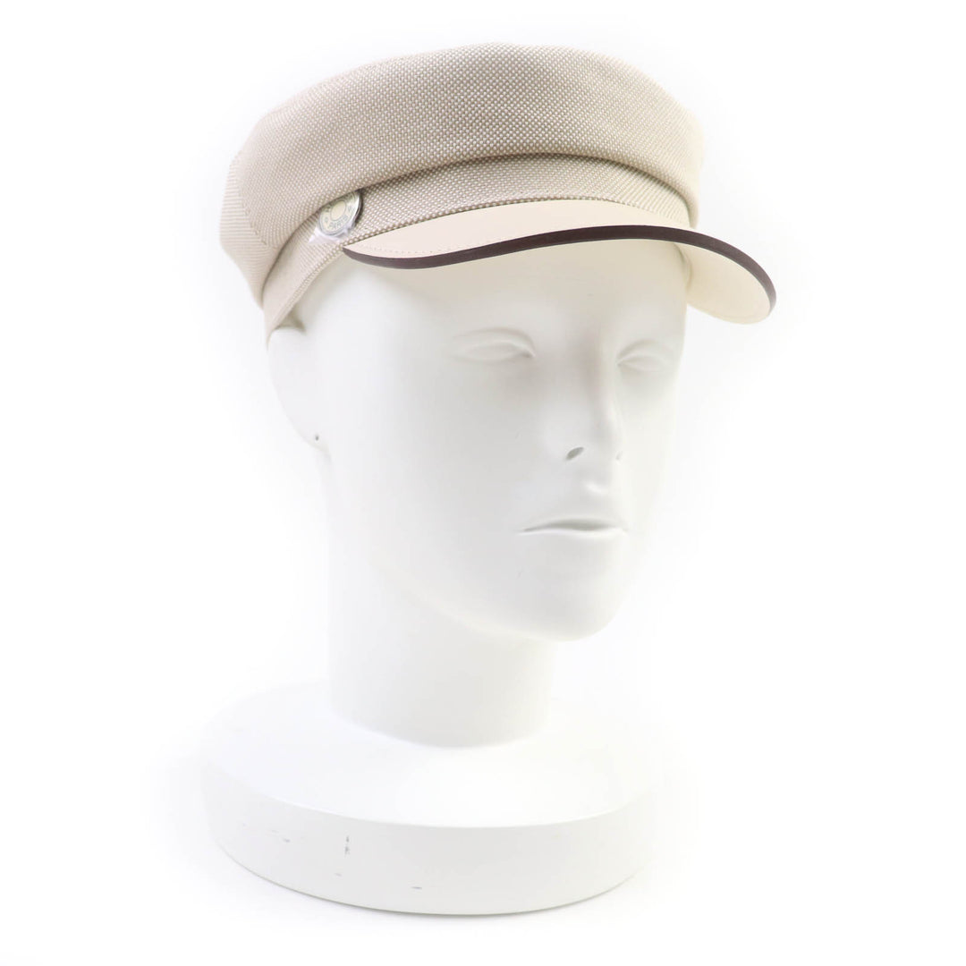 Pristine HERMES Casquette beige cotton Women 57