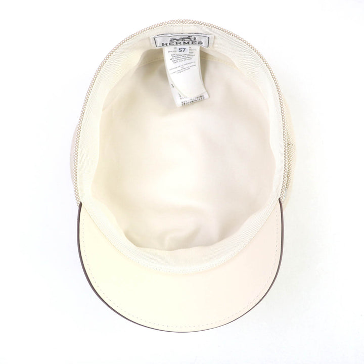 Pristine HERMES Casquette beige cotton Women 57