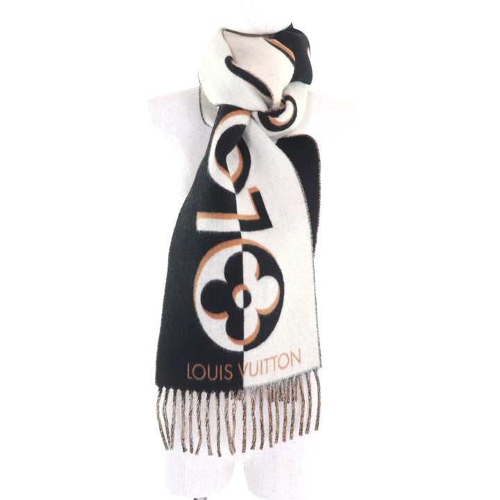 Excellent LOUIS VUITTON Scarf Muffler Duo Infinity wool Women M90806