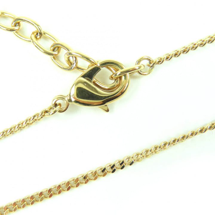 Excellent LOUIS VUITTON Necklace Necklace・My LV Heart Rhinestone gold Women M02389