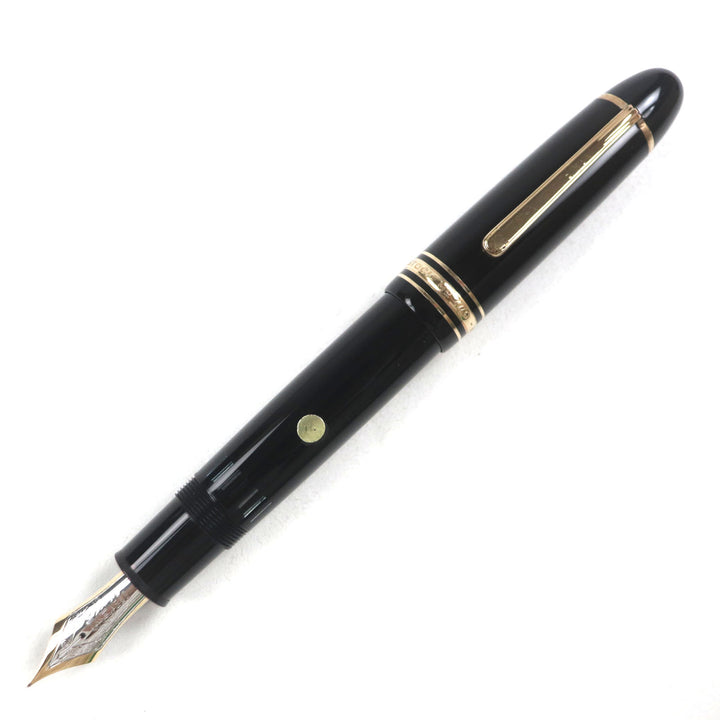 Great MONTBLANC fountain pen Meisterstck 149 Black gold 14K mens