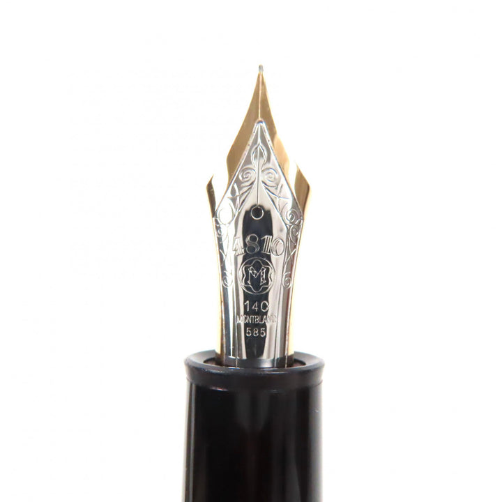 Great MONTBLANC fountain pen Meisterstck 149 Black gold 14K mens