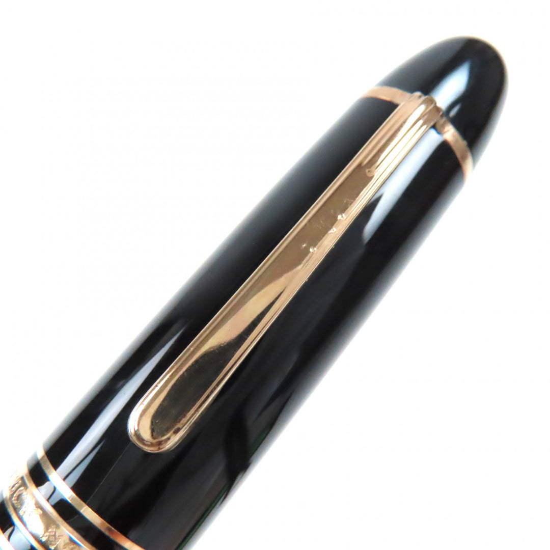 Great MONTBLANC fountain pen Meisterstck 149 Black gold 14K mens