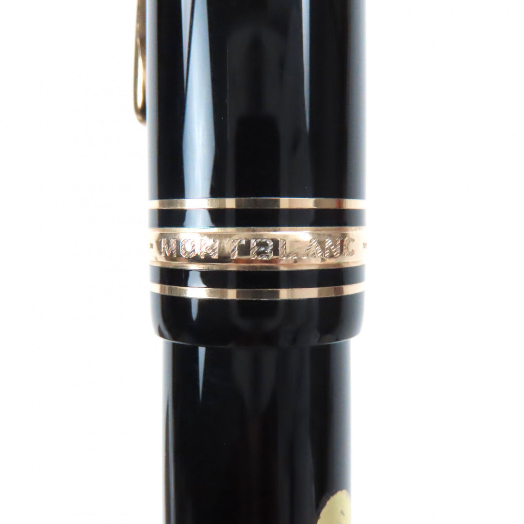 Great MONTBLANC fountain pen Meisterstck 149 Black gold 14K mens