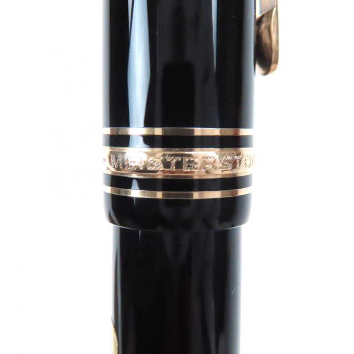 Great MONTBLANC fountain pen Meisterstck 149 Black gold 14K mens