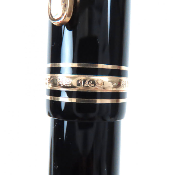 Great MONTBLANC fountain pen Meisterstck 149 Black gold 14K mens