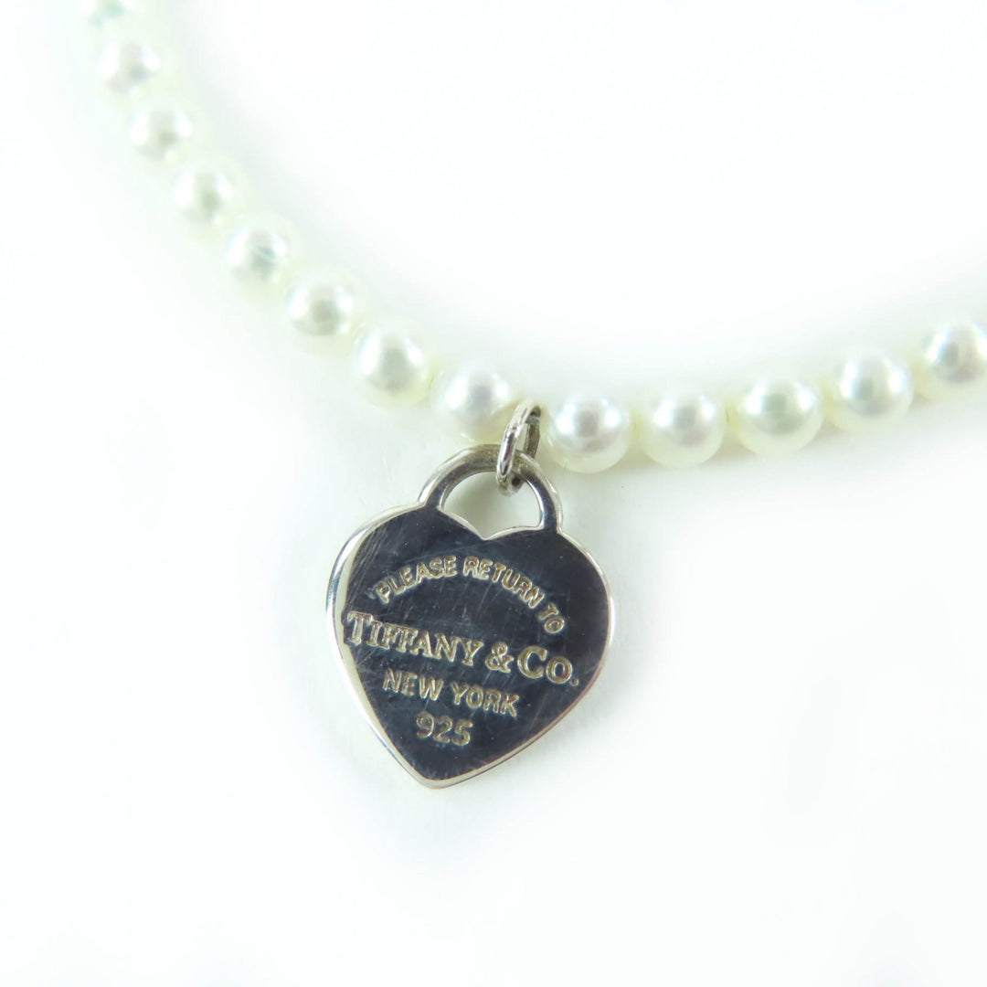 Great TIFFANY&Co. bracelet Mini Heart Tag Bracelet Silver 925 Women
