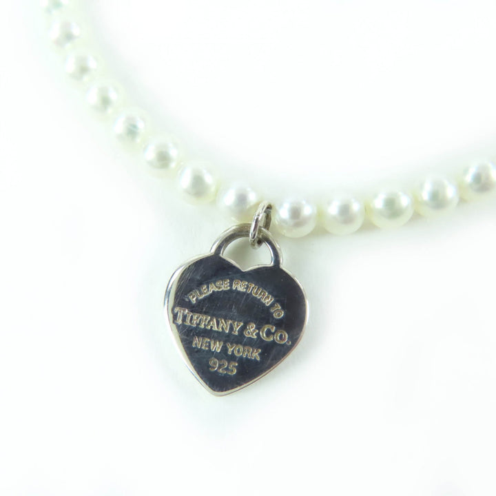 Great TIFFANY&Co. bracelet Mini Heart Tag Bracelet Silver 925 Women