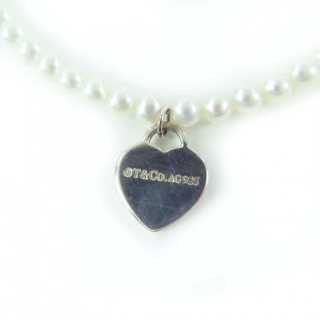 Great TIFFANY&Co. bracelet Mini Heart Tag Bracelet Silver 925 Women