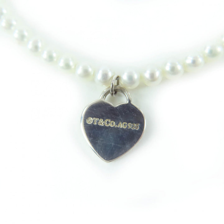 Great TIFFANY&Co. bracelet Mini Heart Tag Bracelet Silver 925 Women