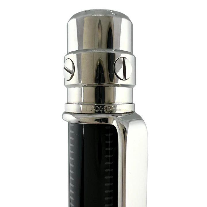 Very Good Cartier Ballpoint pen Santos Do Black Silver mens