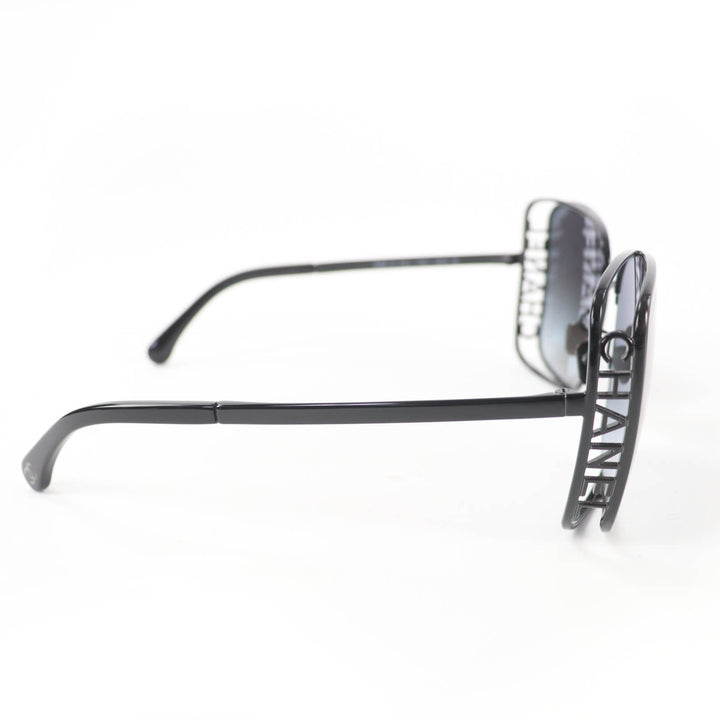 Excellent CHANEL sunglasses Logo Square Current Product black 71541L2616