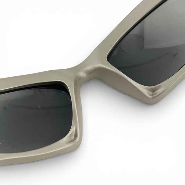 Excellent BALENCIAGA sunglasses Mirrored Lens Metallic Khaki gray mens BB0229S