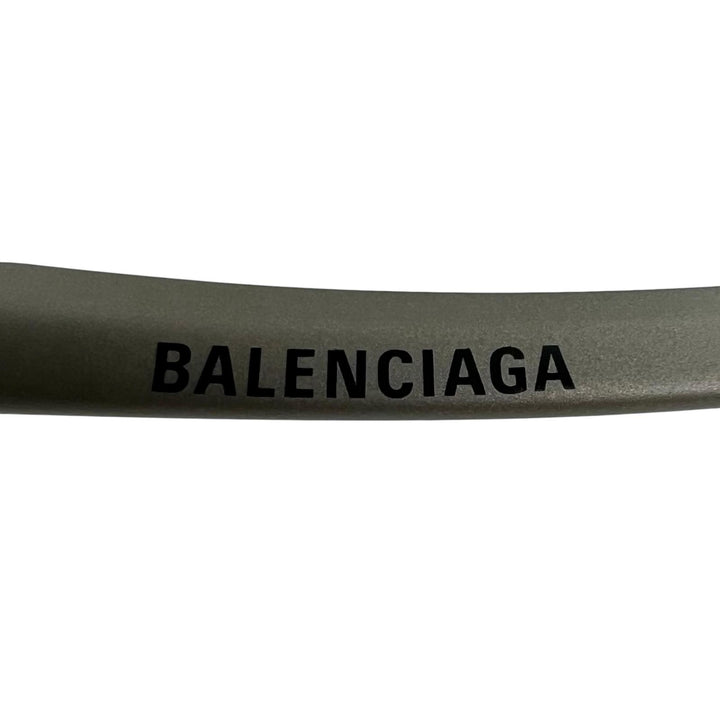 Excellent BALENCIAGA sunglasses Mirrored Lens Metallic Khaki gray mens BB0229S