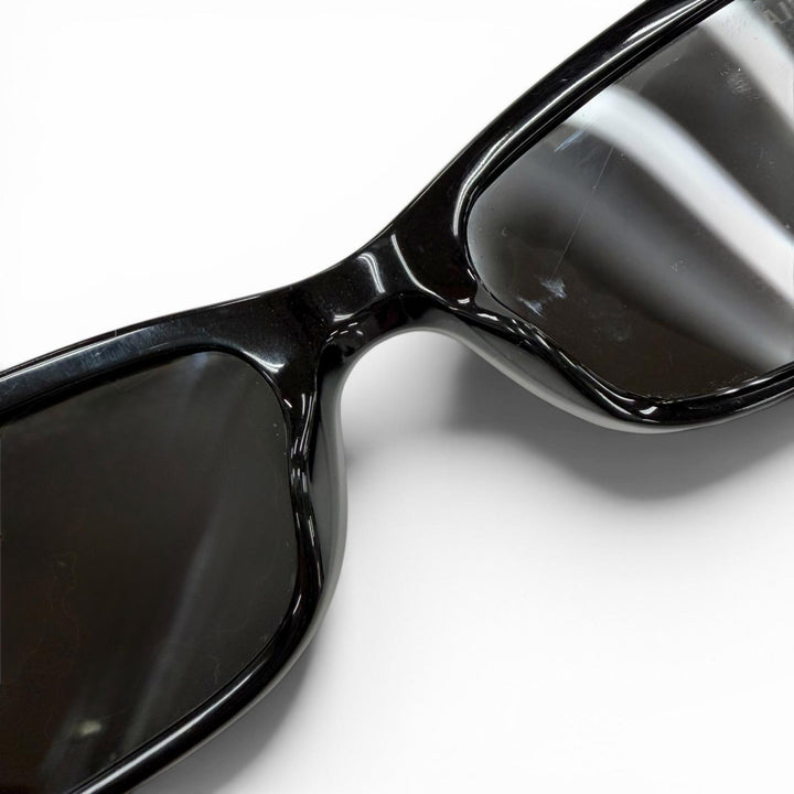 Very Good BALENCIAGA sunglasses Dynasty Rectangle BB logo black Gold BB0096S