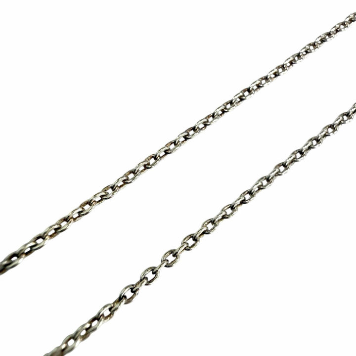 Great TIFFANY&Co. Necklace T Smile Pendant Small Silver AG925 Women