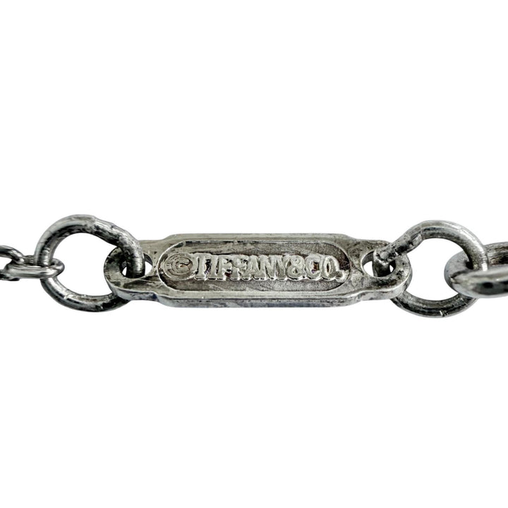 Great TIFFANY&Co. Necklace T Smile Pendant Small Silver AG925 Women