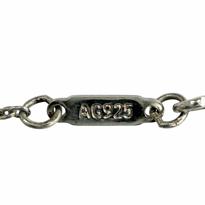 Great TIFFANY&Co. Necklace T Smile Pendant Small Silver AG925 Women