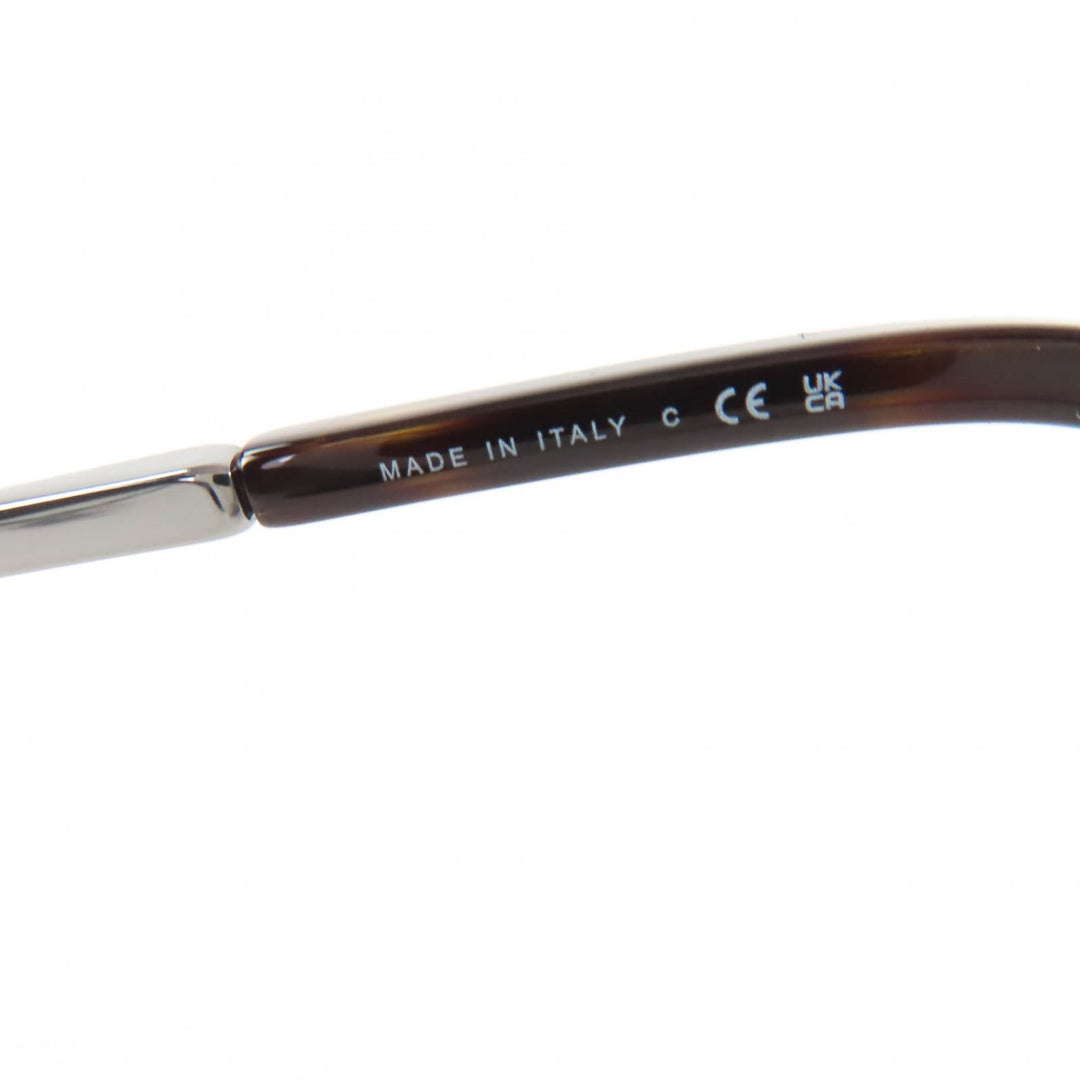 Excellent CHANEL Glasses With logo Clear brown (marble) metal Women 2213