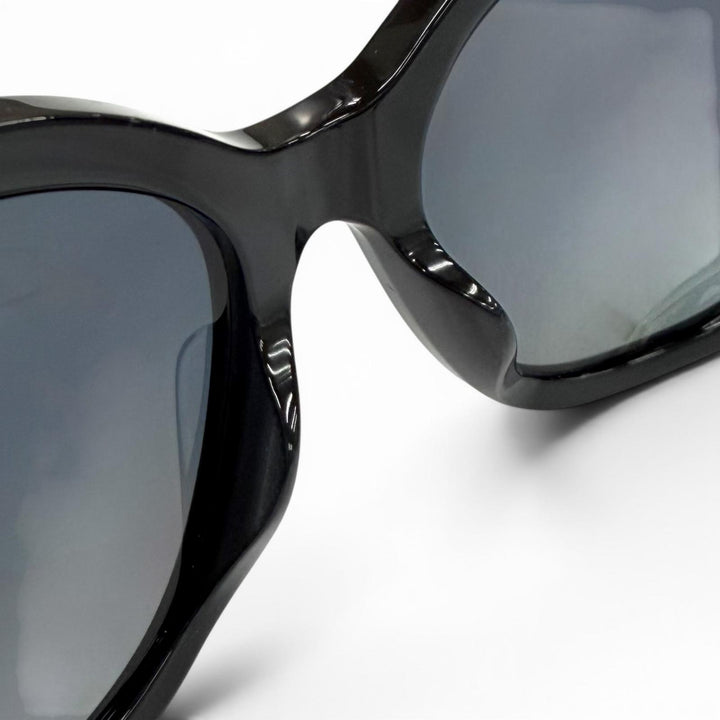 Very Good CHANEL sunglasses COCO Mark Eco Pearl Square Shape black 5339-H-A