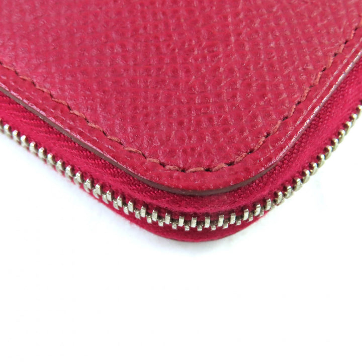 Great HERMES Purse azap long classic Round zip wallet Epsom Leather Women