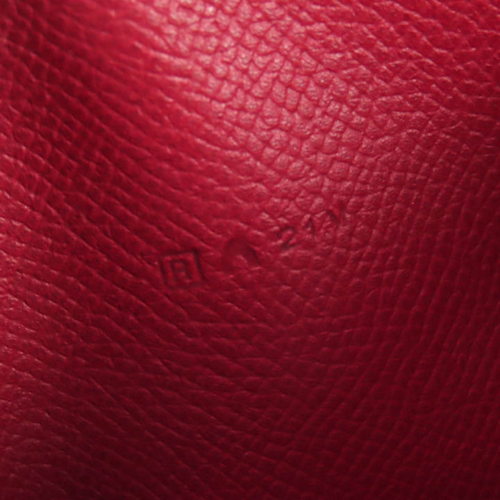 Great HERMES Purse azap long classic Round zip wallet Epsom Leather Women