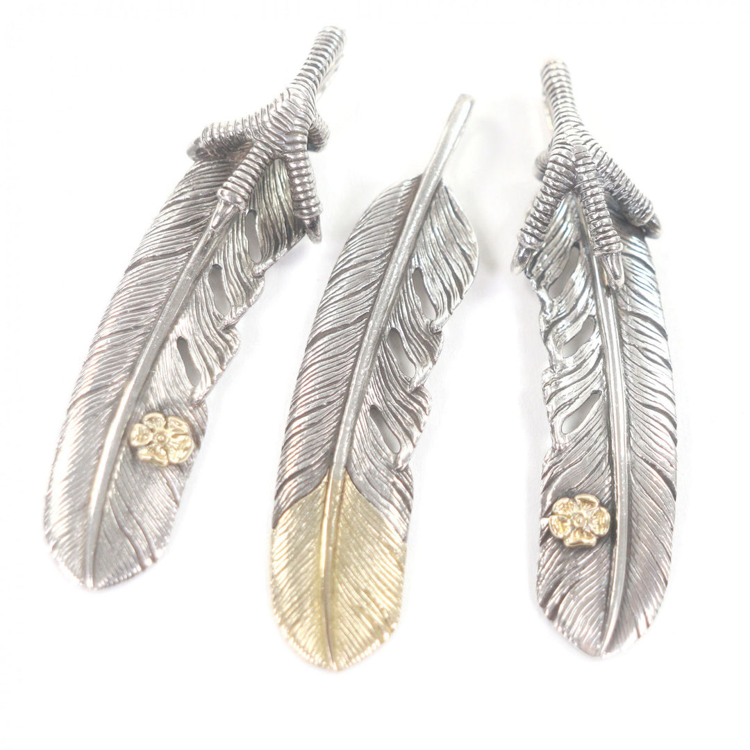 Great TADY&KING Pendant top Claw Feather Rose Large Necklace Charm