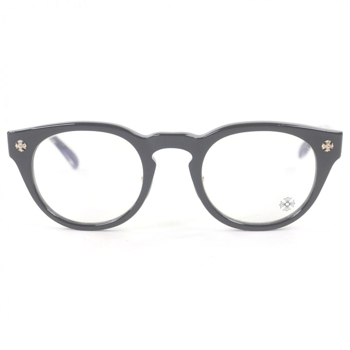 Excellent CHROME HEARTS Glasses DINGALONGLINGLONG Boston Frame black