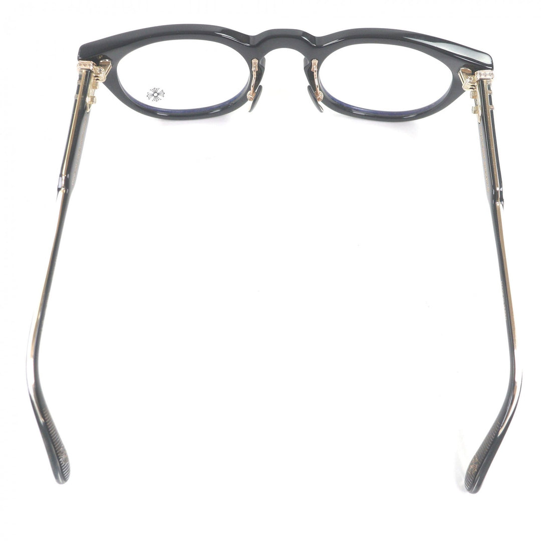 Excellent CHROME HEARTS Glasses DINGALONGLINGLONG Boston Frame black