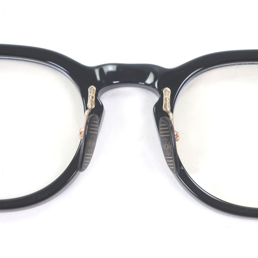 Excellent CHROME HEARTS Glasses DINGALONGLINGLONG Boston Frame black