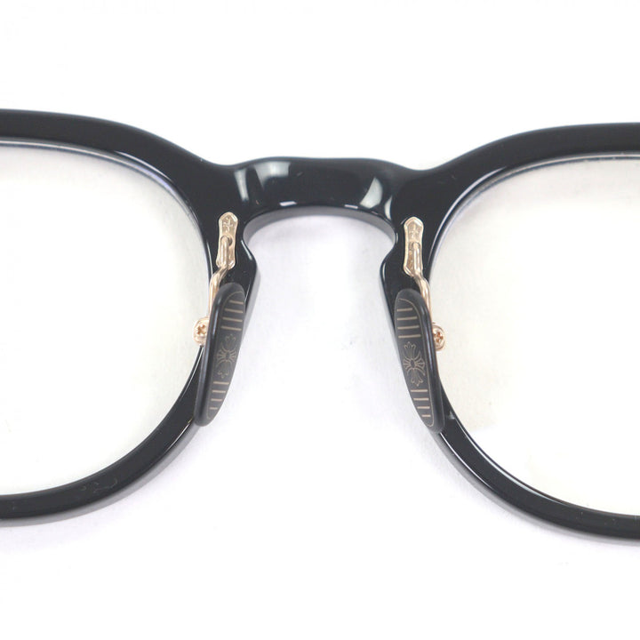 Excellent CHROME HEARTS Glasses DINGALONGLINGLONG Boston Frame black