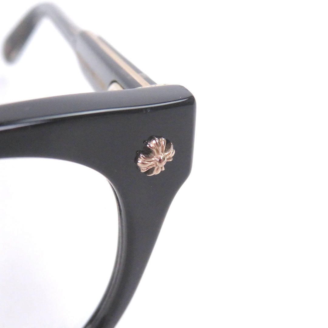 Excellent CHROME HEARTS Glasses DINGALONGLINGLONG Boston Frame black