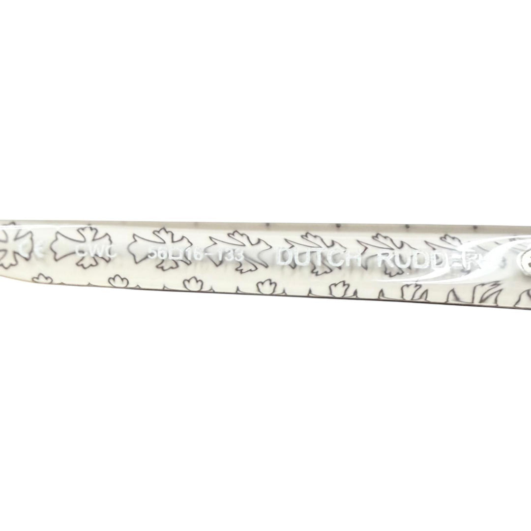 Great CHROME HEARTS Glasses DUTCH RUDDER Reverse side cross pattern