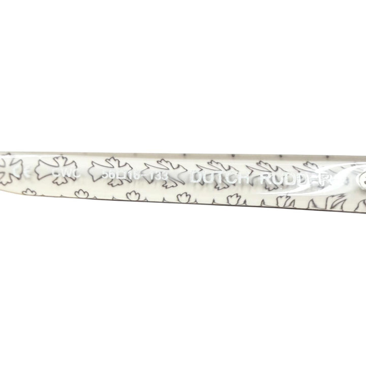 Great CHROME HEARTS Glasses DUTCH RUDDER Reverse side cross pattern