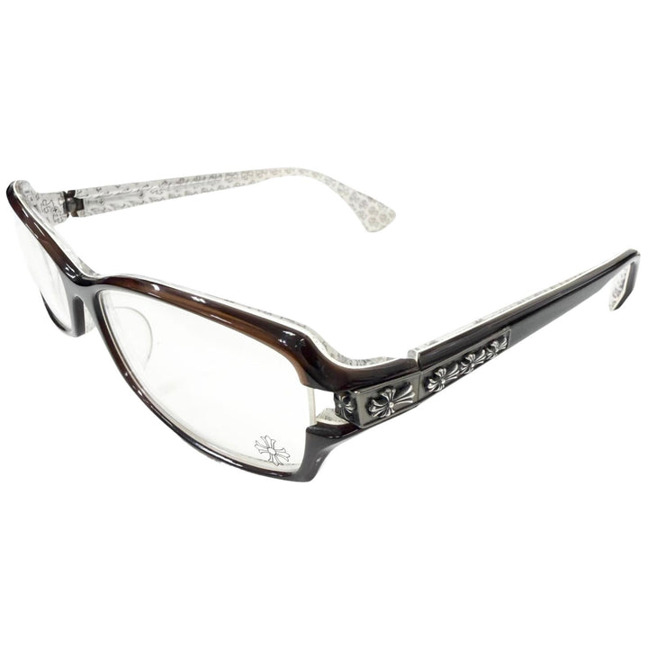 Great CHROME HEARTS Glasses DUTCH RUDDER Reverse side cross pattern
