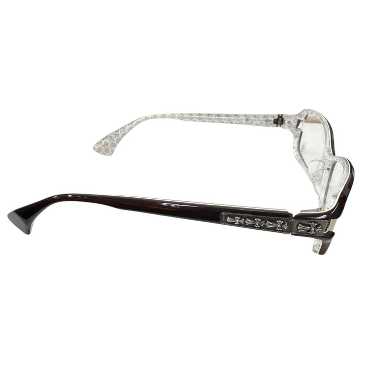 Great CHROME HEARTS Glasses DUTCH RUDDER Reverse side cross pattern