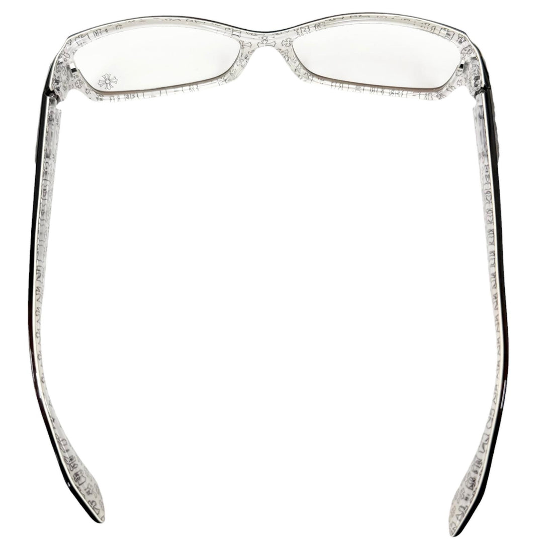 Great CHROME HEARTS Glasses DUTCH RUDDER Reverse side cross pattern