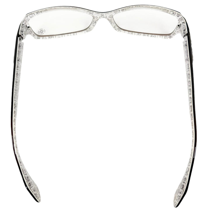 Great CHROME HEARTS Glasses DUTCH RUDDER Reverse side cross pattern