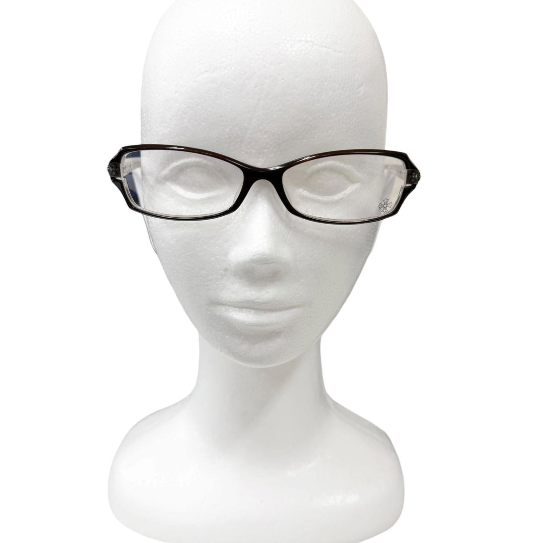 Great CHROME HEARTS Glasses DUTCH RUDDER Reverse side cross pattern