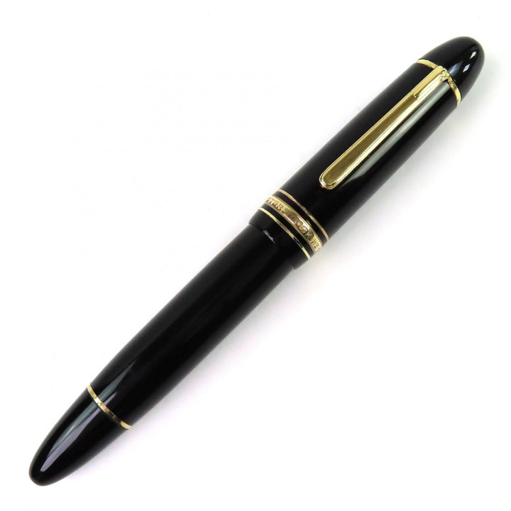 Very Good MONTBLANC fountain pen Meisterstück 149 white star black 18K mens