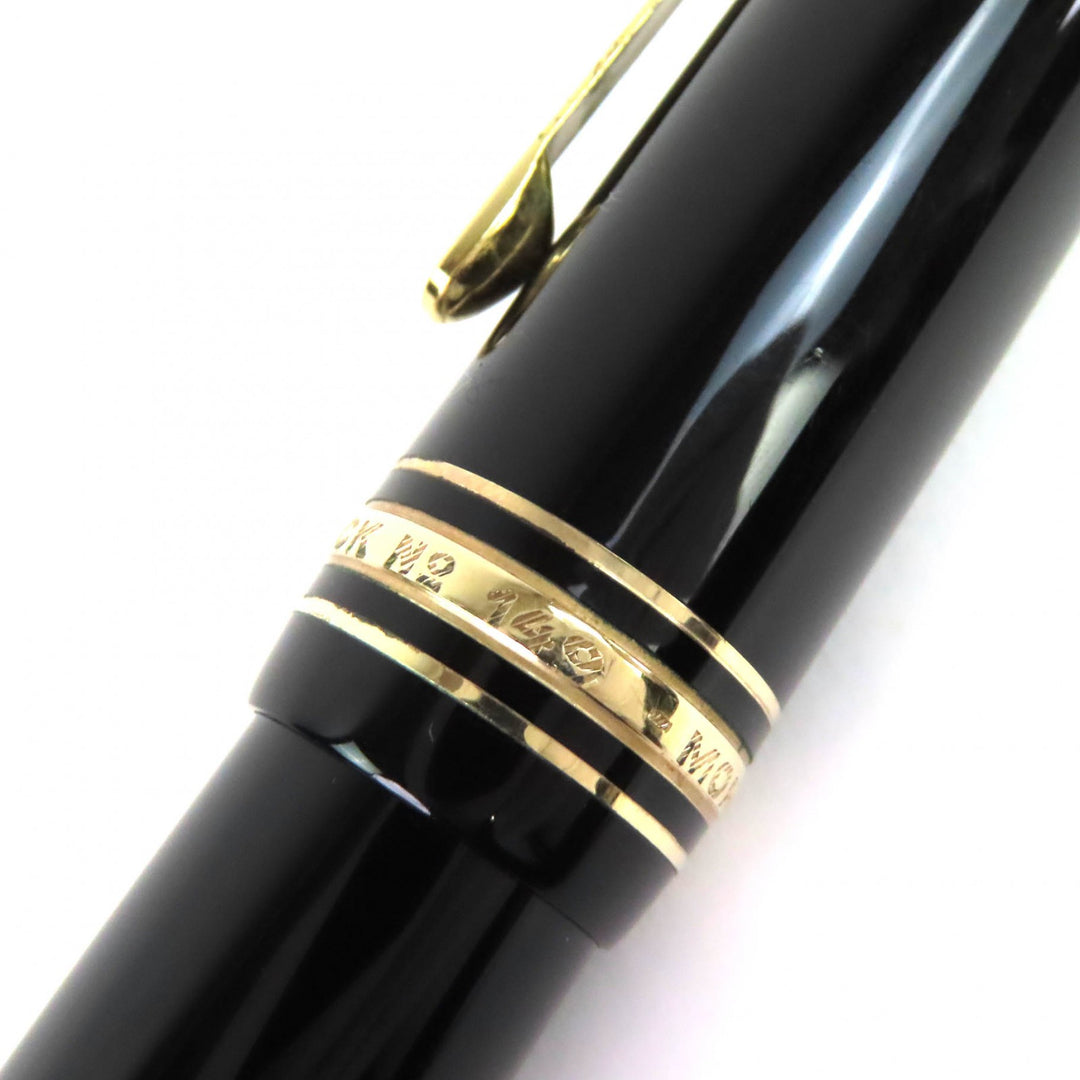 Very Good MONTBLANC fountain pen Meisterstück 149 white star black 18K mens